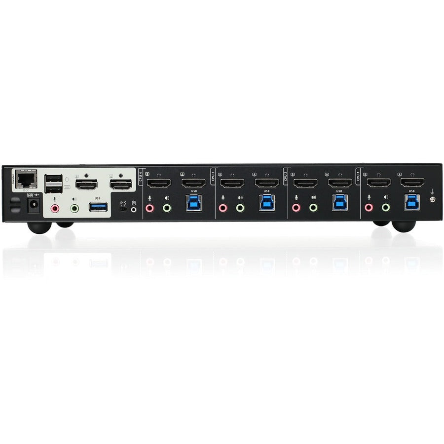 Iogear 2-port 4k30hz Dual View Displayport Pp4.0 Secure Kvm Switch W/audio And Cac Supports. Taa (GCS1422TAA4C - View #10