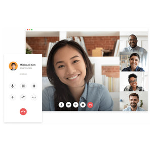 People meeting virtually using Cloud Phone Systems