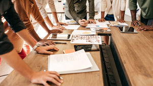 Team in a meeting