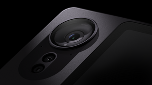 Verkada AF64 intercom on black background