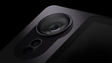 Verkada AF64 intercom on black background