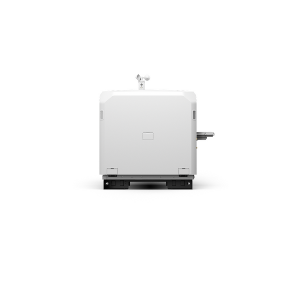 White appliance on a white background