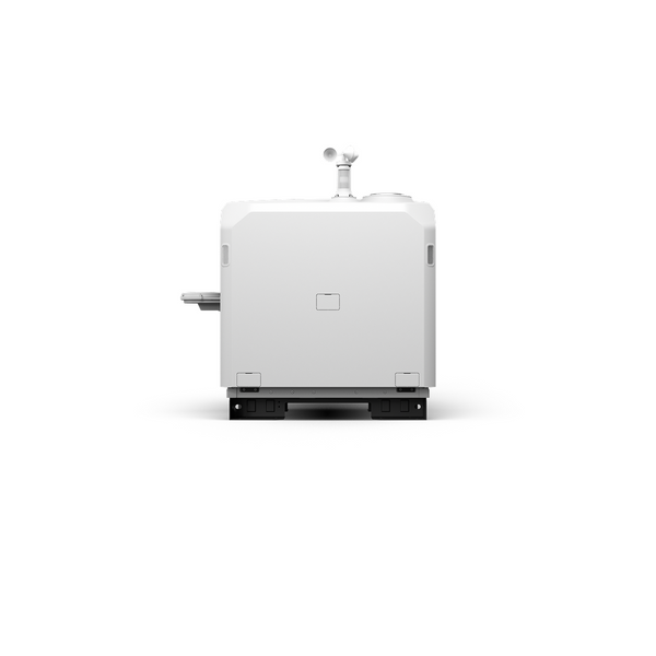 White industrial machine on a white background