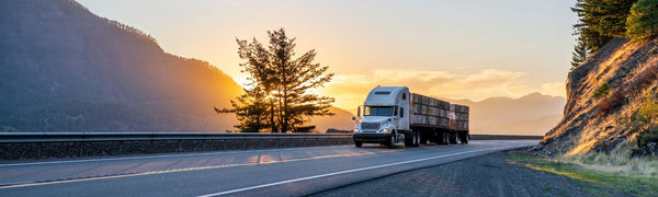 Fleet managment- truck on highway