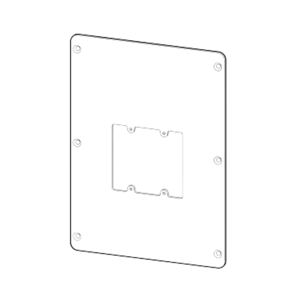 Verkada ACC-INT-PLATE-1 Intercom Emergency Adapter Plate on white background